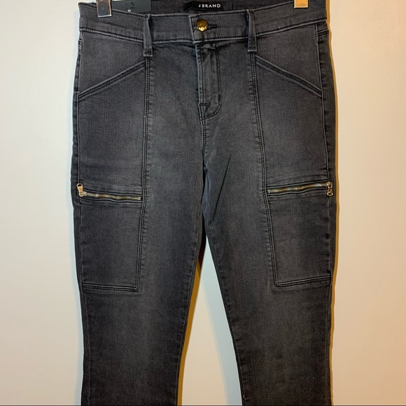 J Brand Sz. 26 Photo Ready Kassidy skinny zipper leg cascade grey utility pant - Picture 7 of 14